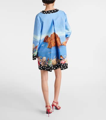 Caftano Capri in cotone con stampa | Dolce&Gabbana