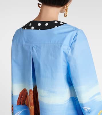 Caftano Capri in cotone con stampa | Dolce&Gabbana