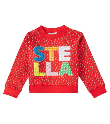 Logo cotton jersey sweatshirt | Stella McCartney Kids