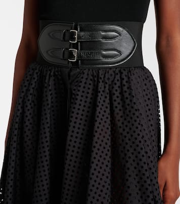 Cotton-blend midi skirt | Alaïa