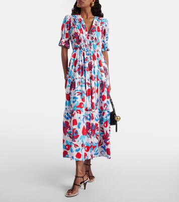 Robe longue Avery en coton mélangé | Diane von Furstenberg