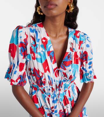 Robe longue Avery en coton mélangé | Diane von Furstenberg