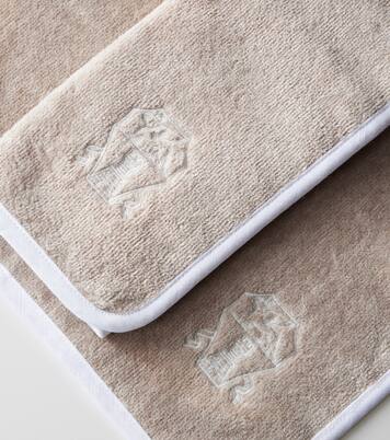 Set de 2 serviettes pour le visage en coton | Brunello Cucinelli