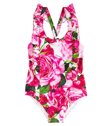 Maillot de bain à fleurs | Dolce&Gabbana Kids