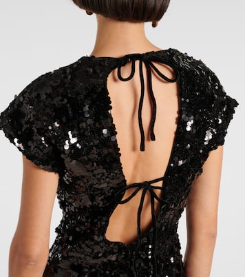 Robe en velours à sequins | Ganni