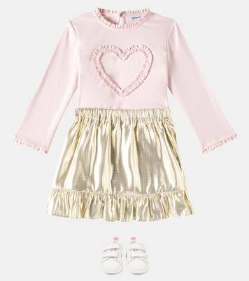 Ruffled cotton jersey top | Self-Portrait Kids