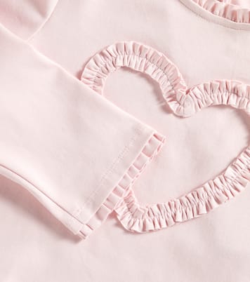 Ruffled cotton jersey top | Self-Portrait Kids