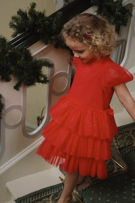 Fay bow-detail glitter dress | Konges Sløjd