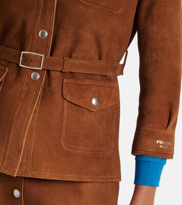 Suede overshirt | Prada