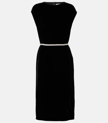 Robe midi en velours | Velvet