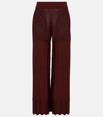 Récit网眼针织棉质混纺阔腿裤 | Eres