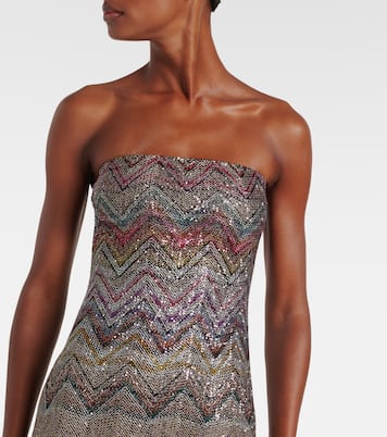 Zig Zag embellished maxi dress | Missoni