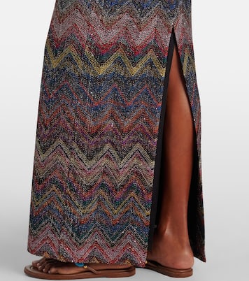 Zig Zag embellished maxi dress | Missoni