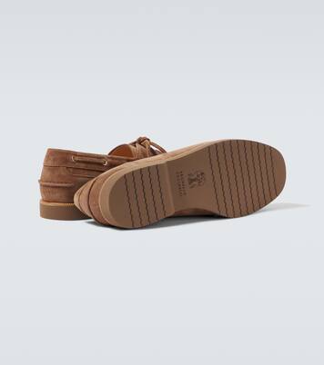 Suede boat shoes | Brunello Cucinelli