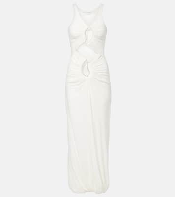 Maxikleid Paisley Disconnect  aus Jersey | Christopher Esber