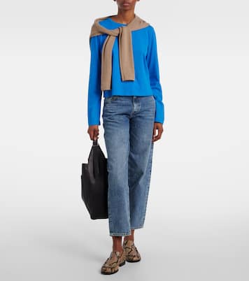 Candle mid-rise barrel-leg jeans | Frame