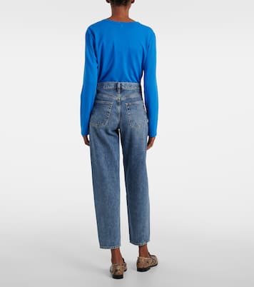 Candle mid-rise barrel-leg jeans | Frame