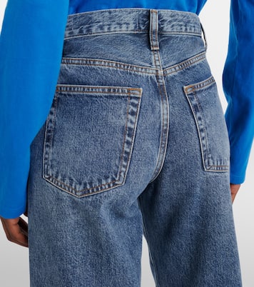 Candle mid-rise barrel-leg jeans | Frame