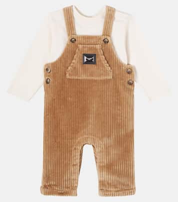 Bébé – Ensemble t-shirt et salopette en coton | Dolce&Gabbana Kids