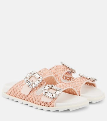 Sandalen Slidy Viv mit Kristallen | Roger Vivier
