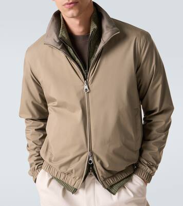 Reversible cashmere-trimmed bomber jacket | Loro Piana