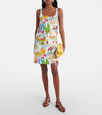 Bedrucktes Minikleid aus Leinen | Farm Rio