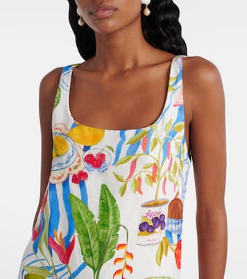 Bedrucktes Minikleid aus Leinen | Farm Rio