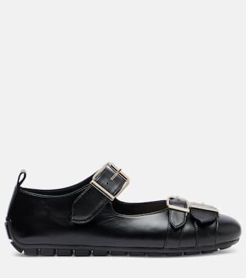 Buckle Ballerina leather ballet flats | Simone Rocha