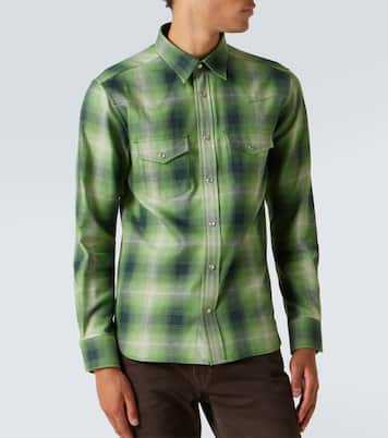 Checked cotton shirt | Tom Ford