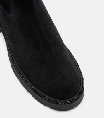 Embellished suede Chelsea boots | Rene Caovilla