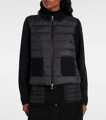Daunenjacke mit Schurwolle | Moncler