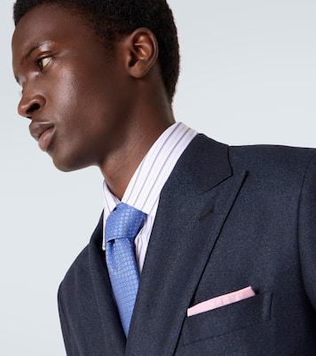 Cravatta in jacquard di seta a pois | Charvet