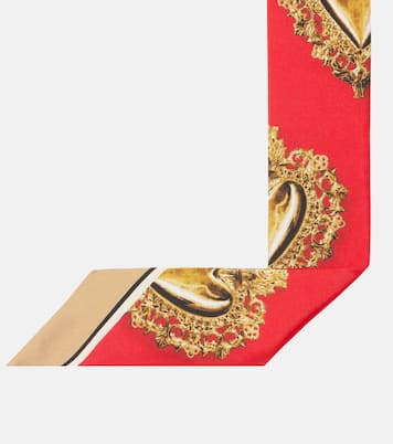 Bedrucktes Tuch aus Seiden-Twill | Dolce&Gabbana