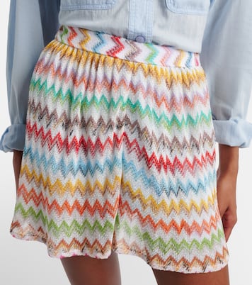 Zigzag lamé shorts | Missoni