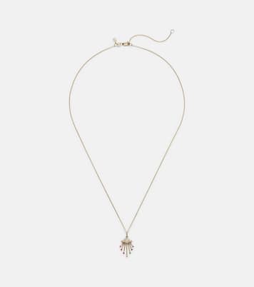 UFO 14kt gold pendant necklace with diamonds | Sydney Evan