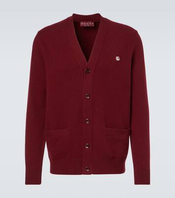 Double G wool and cashmere cardigan | Gucci