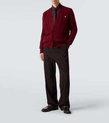 Double G wool and cashmere cardigan | Gucci
