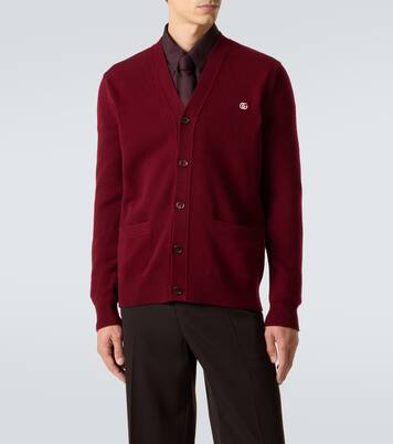 Double G wool and cashmere cardigan | Gucci
