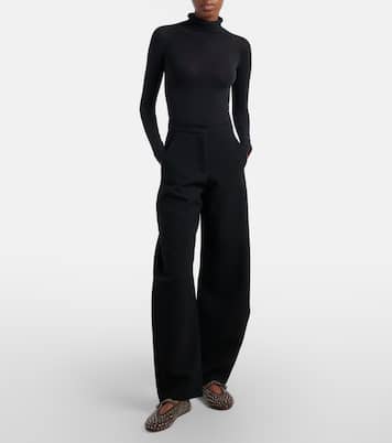 Verzierte Mary-Jane-Ballerinas aus Veloursleder | Alaïa