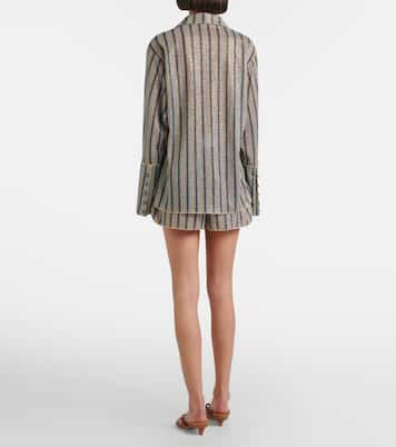 Lumière striped shorts | Oséree
