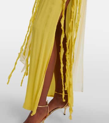 Embellished crepon maxi dress | Blumarine