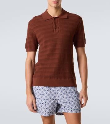 Vidal knit cotton polo shirt | Frescobol Carioca