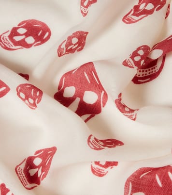 Skull wool scarf | McQueen