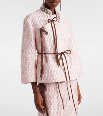 Embellished quilted jacket | Simone Rocha