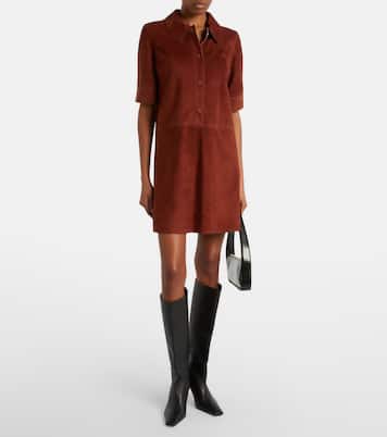 Polokleid aus Veloursleder | Yves Salomon