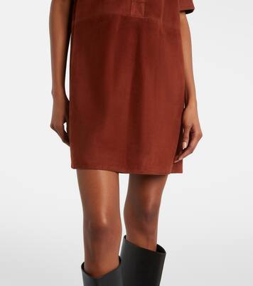 Polokleid aus Veloursleder | Yves Salomon