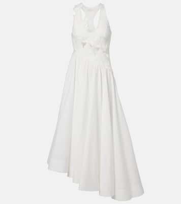 Luna patch-appliqué cotton midi dress | Zimmermann