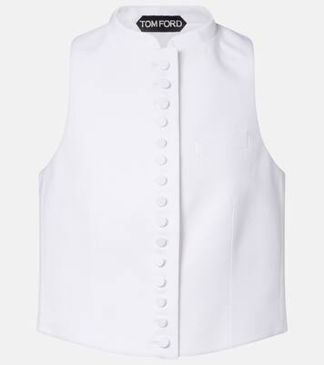 Cotton piqué waistcoat | Tom Ford