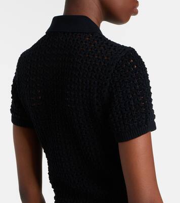 Crochet-trimmed cotton poplin midi dress | Polo Ralph Lauren