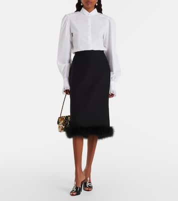 Mules Cœur Vipère en cuir à ornements | Valentino Garavani